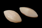 7mm x 15mm Opaque Rose Smooth Navette Point Back Cabochon (2 Pcs) #XGP025-A-General Bead