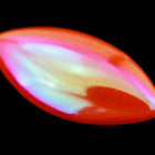 7mm x 15mm Orange AB Smooth Navette Point Back Cabochon (2 Pcs) #XGP026-B-General Bead