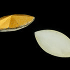 7mm x 15mm Opal/Clear Faceted Navette Point Back Cabochon (2 Pcs) #XGP026-E-General Bead