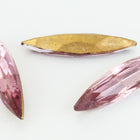 6mm x 24mm Lt. Amethyst Faceted Navette Point Back Cabochon #XGP027-E-General Bead