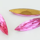 6mm x 24mm Rose Faceted Navette Point Back Cabochon #XGP027-I-General Bead