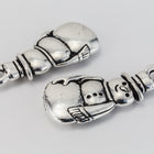 23mm Antique Silver Tierracast Snowman Charm #XMAS001-General Bead