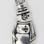 23mm Antique Silver Tierracast Snowman Charm #XMAS001-General Bead
