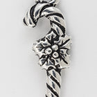 25mm Antique Silver Tierracast Candy Cane Charm #XMAS003-General Bead