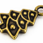 20mm Antique Brass Tierracast Christmas Tree Charm #XMAS009-General Bead