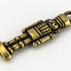 27mm Antique Brass Tierracast Nutcracker Charm #XMAS012-General Bead