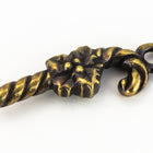 25mm Antique Brass Tierracast Candy Cane Charm #XMAS015-General Bead