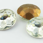 10mm x 12mm Crystal Faceted Oval Point Back Cabochon (2 Pcs) #XGP008.5-H-General Bead