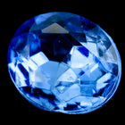 13mm x 18mm Light Sapphire Faceted Oval Point Back Cabochon #XGP011-L-General Bead