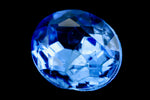 13mm x 18mm Light Sapphire Faceted Oval Point Back Cabochon #XGP011-L-General Bead