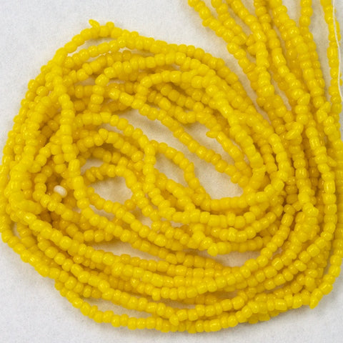 20/0 Opaque Yellow Antique Seed Bead-General Bead