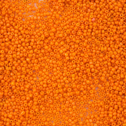 20/0 Opaque Orange Antique Seed Bead-General Bead