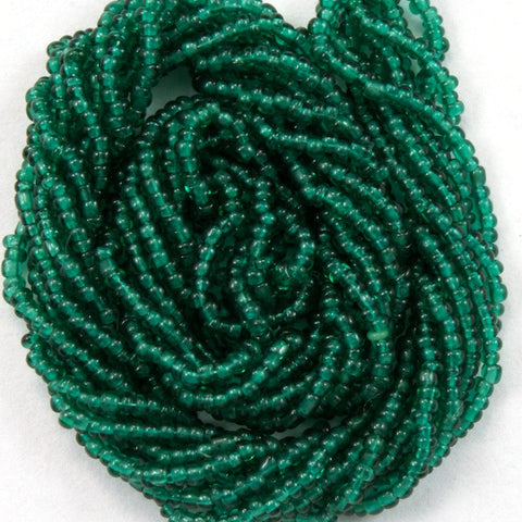 18/0 Transparent Teal Antique Seed Bead-General Bead