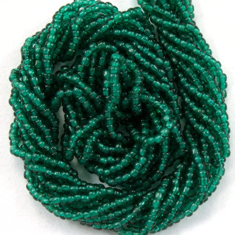 16/0 Transparent Teal Antique Seed Bead-General Bead