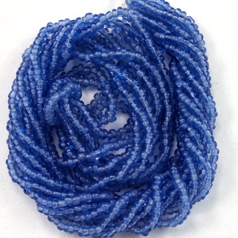 14/0 Transparent Periwinkle Antique Seed Bead-General Bead