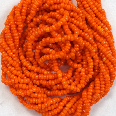 14/0 Poppy Orange Antique Seed Bead-General Bead
