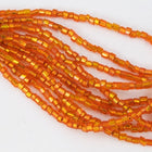13/0 Cut Silver Lined Orange Vintage Seed Bead #XRB172-General Bead