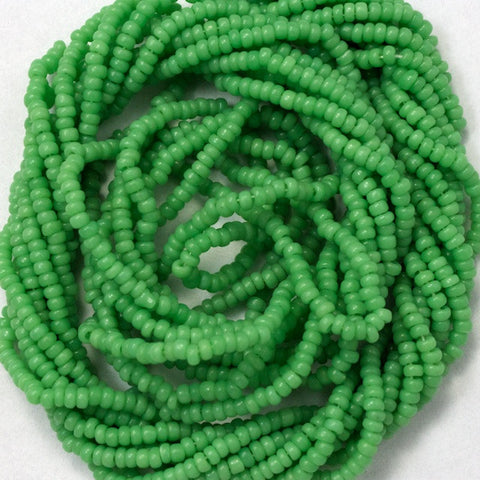 14/0 Opaque Mint Green Antique Seed Bead-General Bead