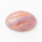 Vintage 10mm x 13.5mm Rose Gold/Pink Stripe Oval Cabochon #XS100-C-1