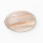 Vintage 10mm x 13.5mm Rose Gold/Light Gray Stripe Oval Cabochon #XS100-C-2