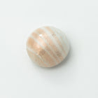 Vintage 8mm White/Gold Glitter Stripe Round Cabochon #XS100-F-2