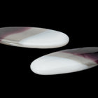 Vintage 10mm x 26mm Black/Gray/White Stripe Oval Cabochon #XS103-E