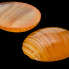 Vintage 23mm x 30mm Caramel Stripe Oval Cabochon #XS105-F