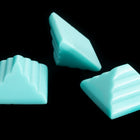 Vintage 18mm Turquoise Pyramid Cabochon #XS107-E