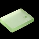 Vintage 12mm x 16mm Frosted Mint Rectangle Cabochon with Setting #XS108-C-2