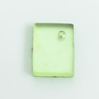 Vintage 12mm x 16mm Frosted Mint Rectangle Cabochon with Setting #XS108-C-2
