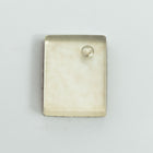 Vintage 12mm x 16mm Matte Crystal Rectangle Cabochon with Setting #XS108-D-2