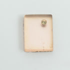 Vintage 12mm x 16mm Frosted Pale Pink Rectangle Cabochon with Rhinestone #XS108-E-1