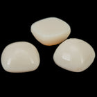 Vintage 14mm Cream Rounded Square Cabochon #XS108-G