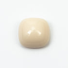 Vintage 14mm Cream Rounded Square Cabochon #XS108-G