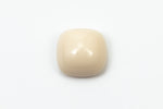 Vintage 14mm Cream Rounded Square Cabochon #XS108-G