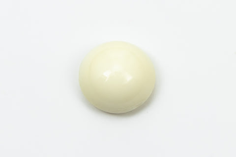Vintage 15mm Cream Round Cabochon #XS108-H