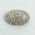 Vintage 8mm x 12mm Crystal Textured Oval Cabochon #XS108-I-2