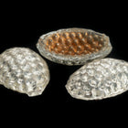 Vintage 8mm x 12mm Crystal Textured Oval Cabochon #XS108-I-2