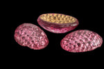 Vintage 8mm x 12mm Rose Textured Oval Cabochon #XS108-I-3