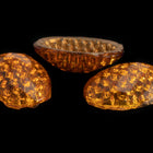 Vintage 8mm x 12mm Topaz Textured Oval Cabochon #XS108-I-4