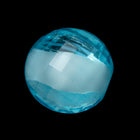 Vintage 15mm Light Blue Round Faceted Cabochon #XS11-C