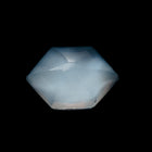 Vintage 8mm x 12mm Crystal/White Long Hexagon Cabochon #XS11-E