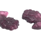 Vintage 12mm Amethyst Left Facing Lady's Profile #XS115-B-1