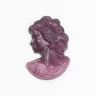 Vintage 12mm Amethyst Left Facing Lady's Profile #XS115-B-1