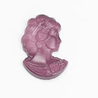 Vintage 12mm Amethyst Right Facing Lady's Profile #XS115-B-2