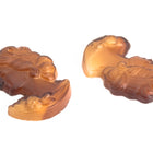 Vintage 12mm Matte Brown Left Facing Lady's Profile #XS115-F-2