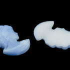 Vintage 16.5mm Matte Light Blue Right Facing Lady's Profile #XS115-G-1