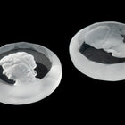 Vintage 18mm Crystal Left Facing Lady's Profile Intaglio #XS115-M-1