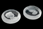 Vintage 18mm Crystal Right Facing Lady's Profile Intaglio #XS115-M-2