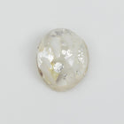 Vintage 8mm x 10mm Clear/White/Silver Foil Oval Cabochon #XS118-A